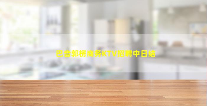 巴音郭楞商务KTV招聘中日结
